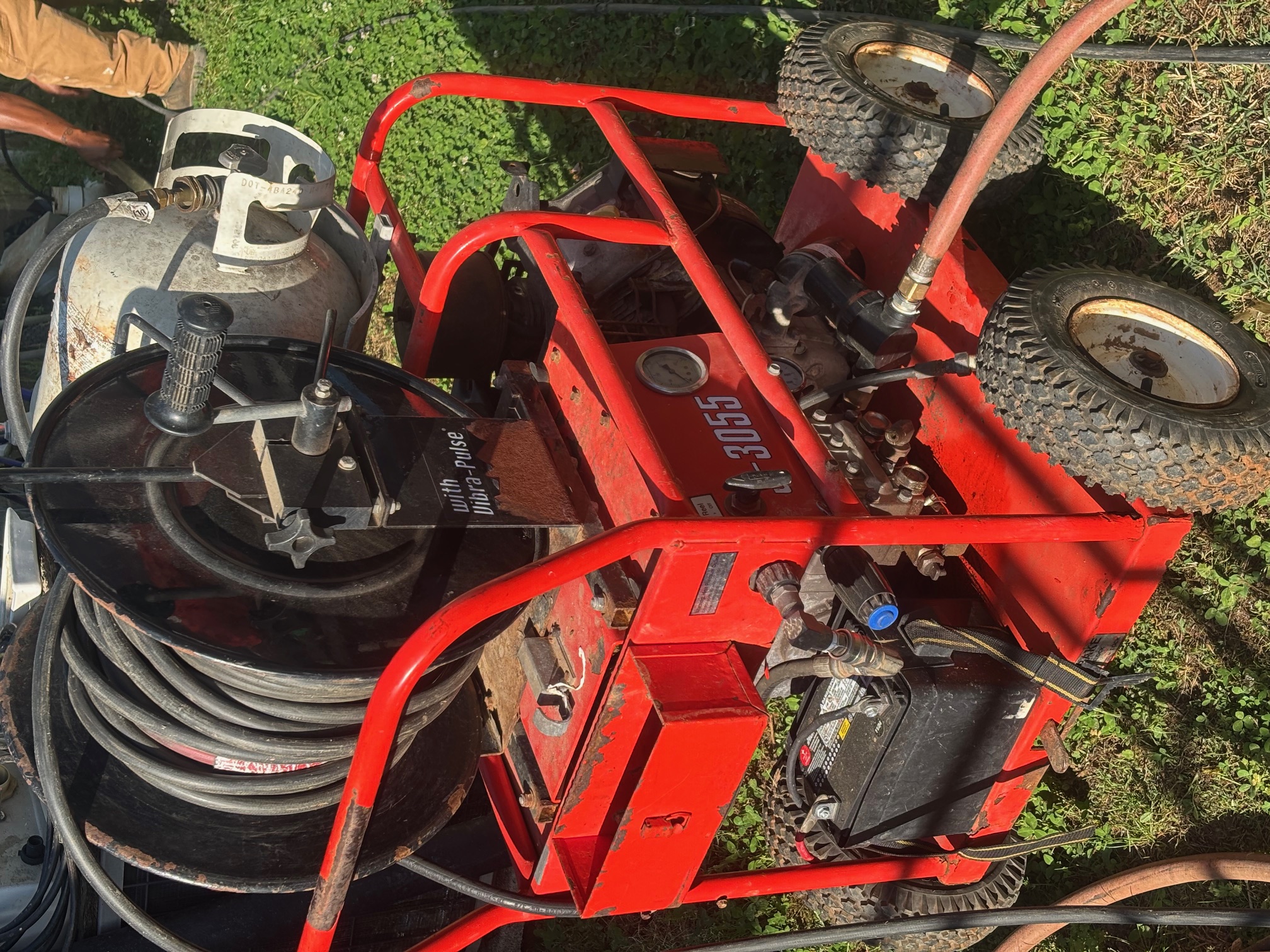 plumbing being laid for new construction
