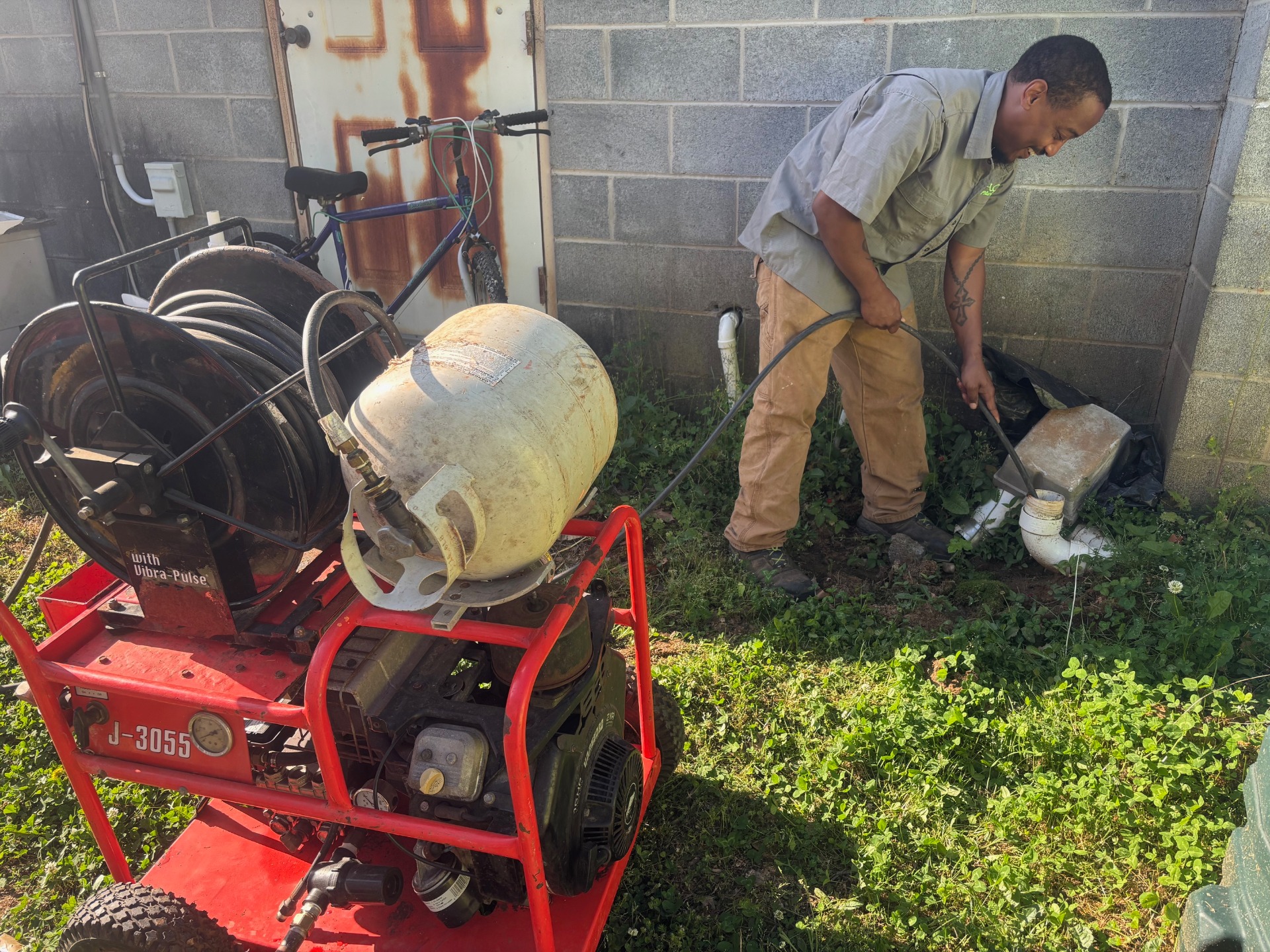plumbing being laid for new construction
